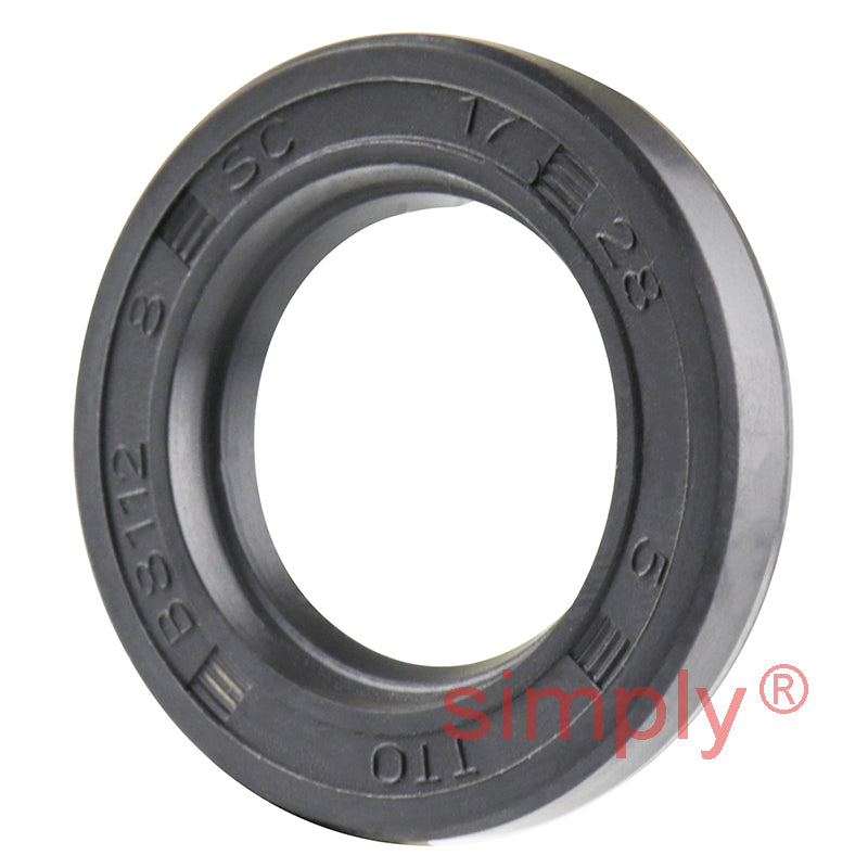 17x28x5mm Nitrile Rubber Single Lip Rotary Shaft Oil Seal SC / R21