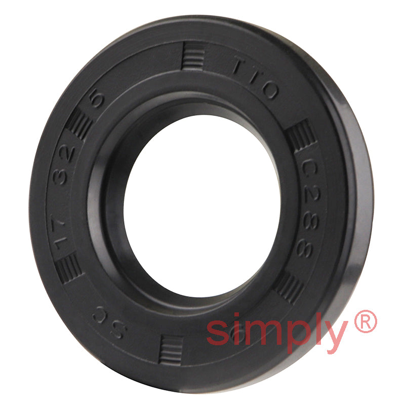 17x32x5mm Nitrile Rubber Single Lip Rotary Shaft Oil Seal SC / R21