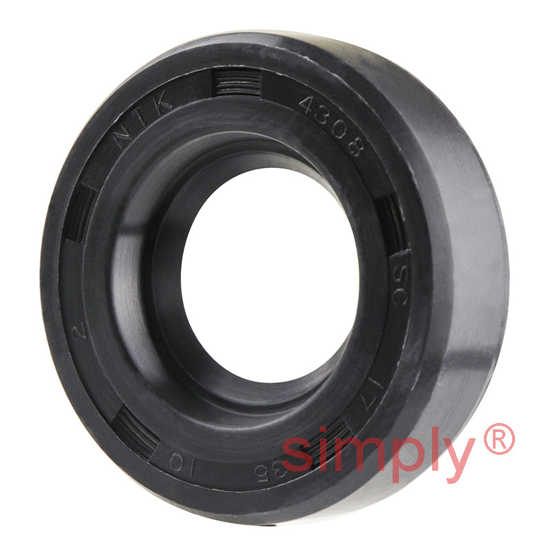 17x35x10mm Nitrile Rubber Single Lip Rotary Shaft Oil Seal with Garter Spring SC / R21