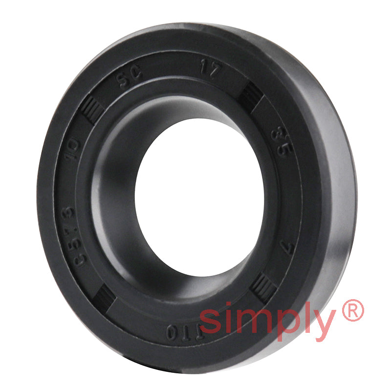 17x35x7mm Nitrile Rubber Single Lip Rotary Shaft Oil Seal with Garter Spring SC / R21