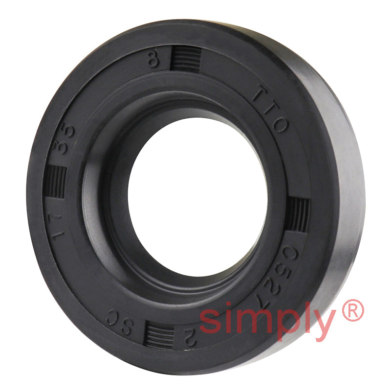 17x35x8mm Nitrile Rubber Single Lip Rotary Shaft Oil Seal with Garter Spring SC / R21