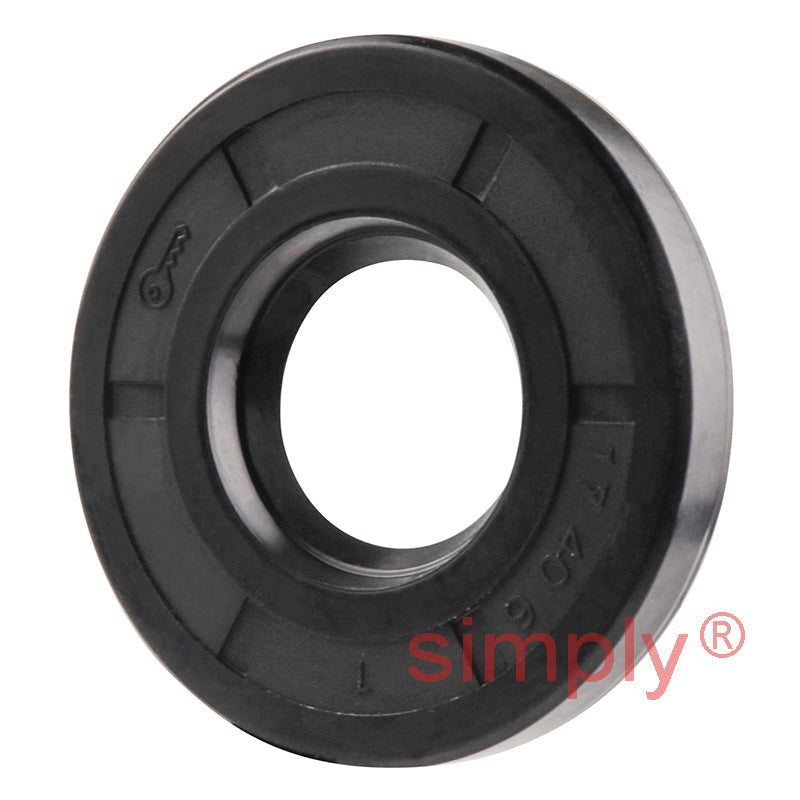 17x40x6mm Nitrile Rubber Single Lip Rotary Shaft Oil Seal with Garter Spring SC / R21