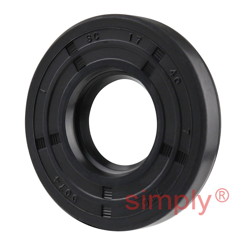 17x40x7mm Nitrile Rubber Single Lip Rotary Shaft Oil Seal with Garter Spring SC / R21