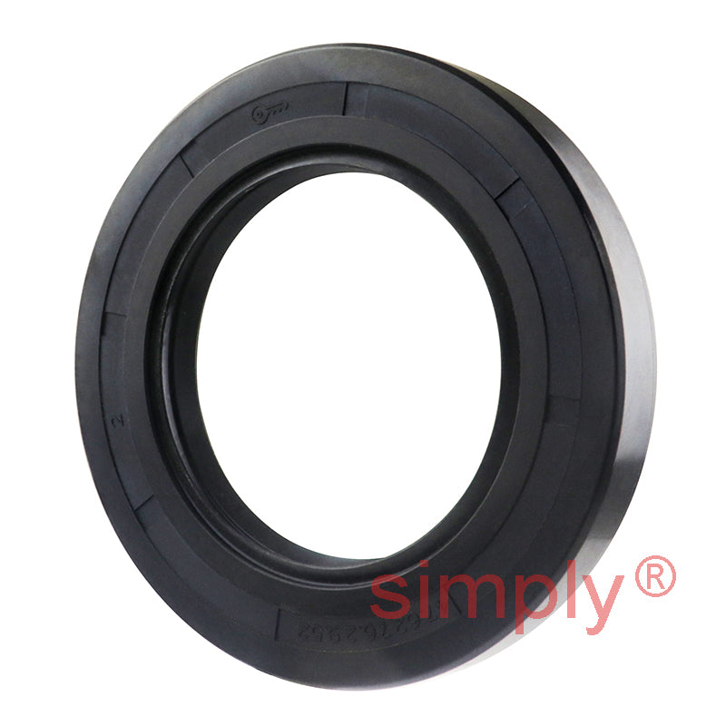 1.12x2.87x0.37 inch Nitrile Rubber Double Lip Rotary Shaft Oil Seal with Garter Spring R23 / TC Style