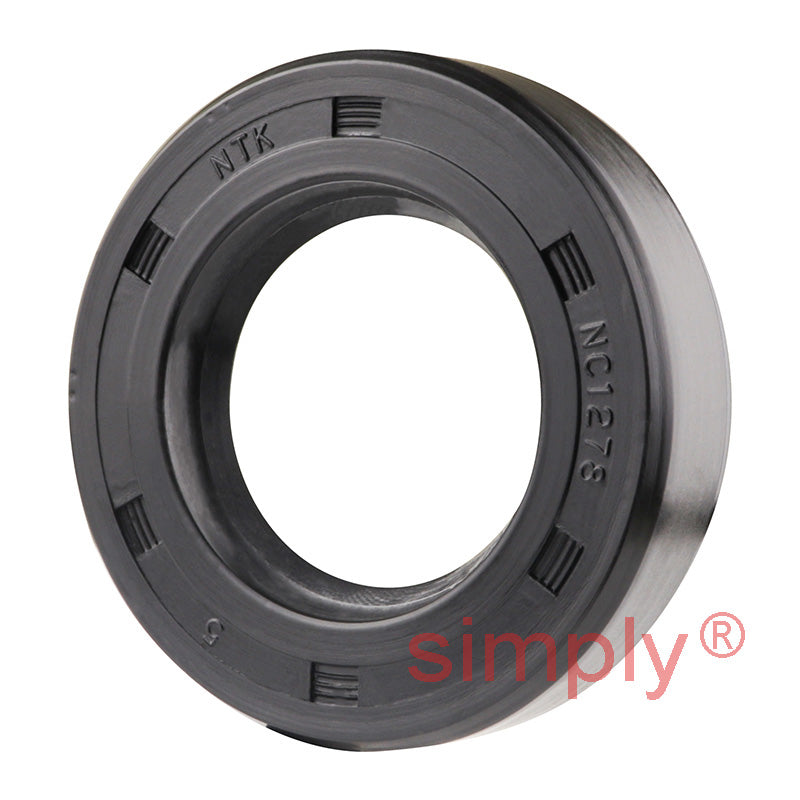1.12x2x0.5 inch Nitrile Rubber Single Lip Rotary Shaft Oil Seal with Garter Spring R21 / SC Style
