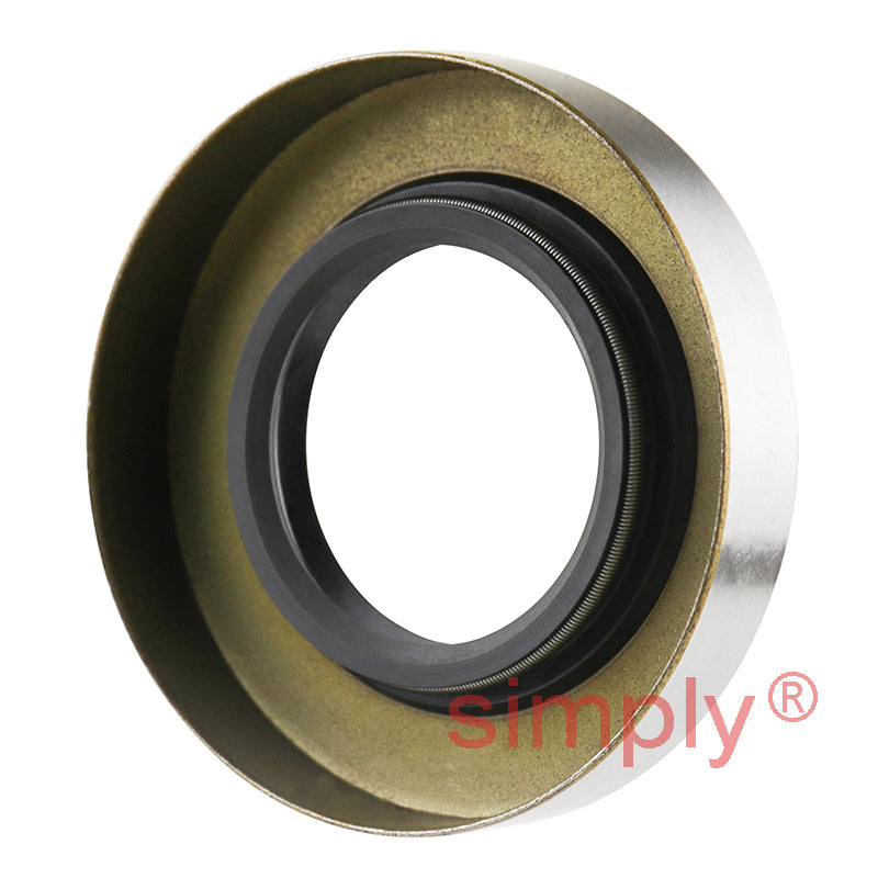 1.25x2.32x0.43 inch Metal Cased Nitrile Rubber Double Lip Rotary Shaft Oil Seal with Garter Spring R23 / TC Style