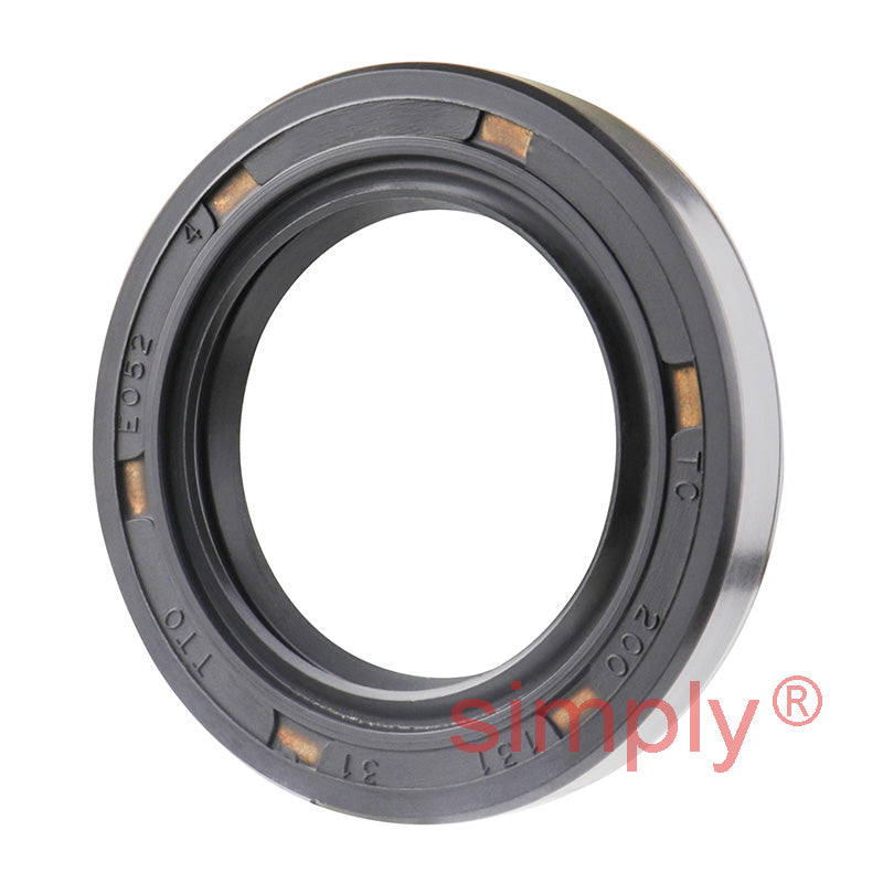 1.31x2x0.31 inch Nitrile Rubber Double Lip Rotary Shaft Oil Seal with Garter Spring R23 / TC Style