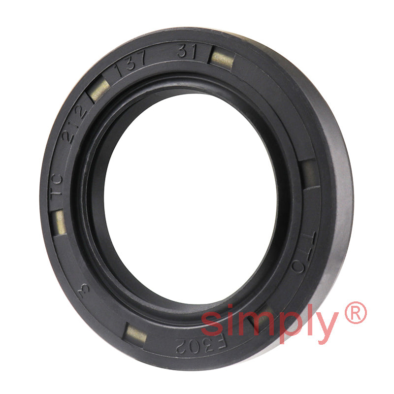1.37x2.12x0.31 inch Nitrile Rubber Double Lip Rotary Shaft Oil Seal with Garter Spring R23 / TC Style