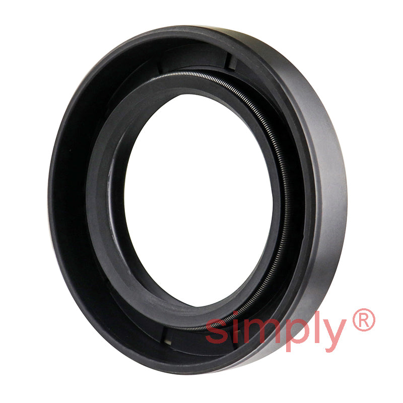 1.37x2.12x0.37 inch Nitrile Rubber Double Lip Rotary Shaft Oil Seal with Garter Spring R23 / TC Style