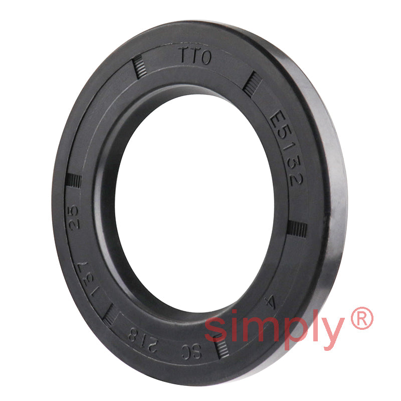 1.37x2.18x0.25 inch Nitrile Rubber Single Lip Rotary Shaft Oil Seal with Garter Spring R21 / SC