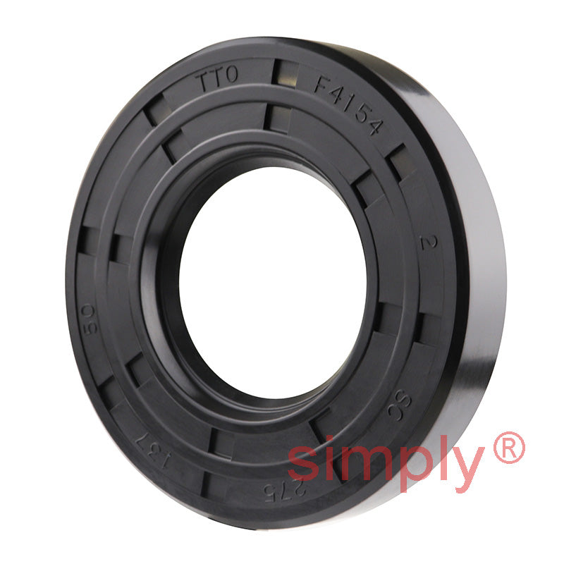 1.37x2.75x0.5 inch Nitrile Rubber Single Lip Rotary Shaft Oil Seal with Garter Spring R21 / SC Style