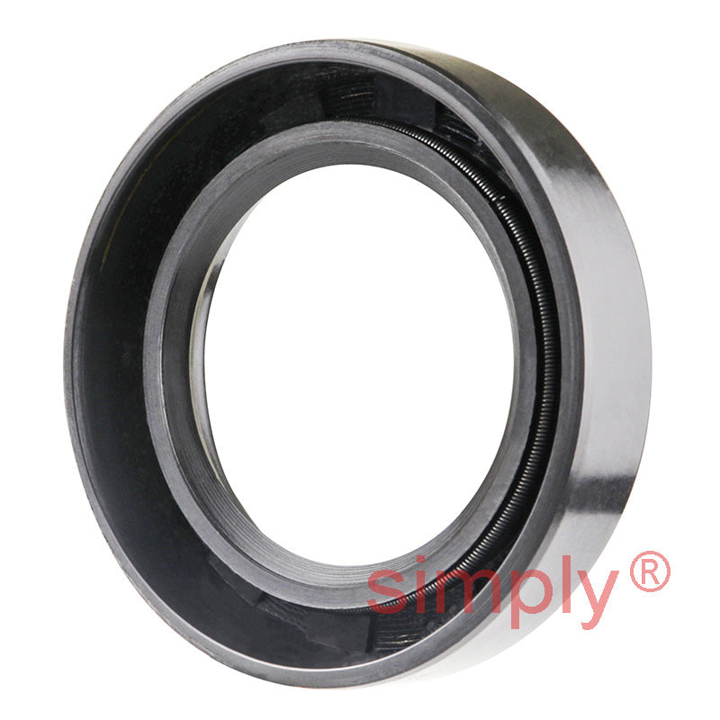 1.43x2.18x0.5 inch Nitrile Rubber Single Lip Rotary Shaft Oil Seal with Garter Spring R21 / SC Style