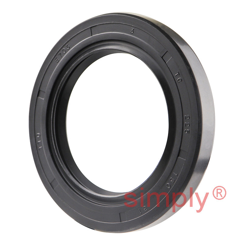 1.5x2.25x0.31 inch Nitrile Rubber Double Lip Rotary Shaft Oil Seal with Garter Spring R23 / TC Style