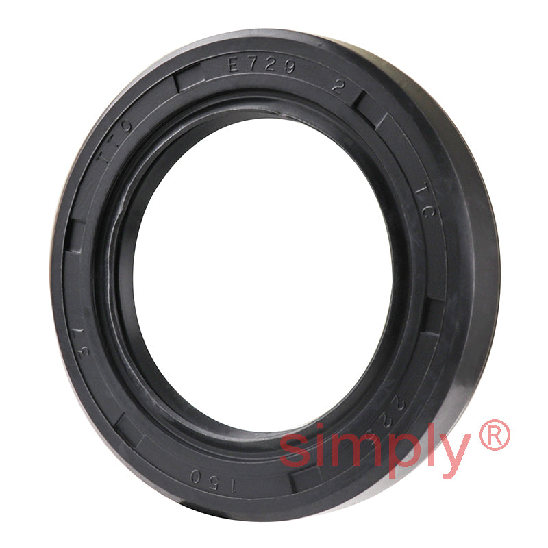 1.5x2.25x0.37 inch Nitrile Rubber Double Lip Rotary Shaft Oil Seal with Garter Spring R23 / TC Style