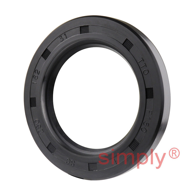 1.62x2.5x0.31 inch Nitrile Rubber Single Lip Rotary Shaft Oil Seal with Garter Spring R21 / SC