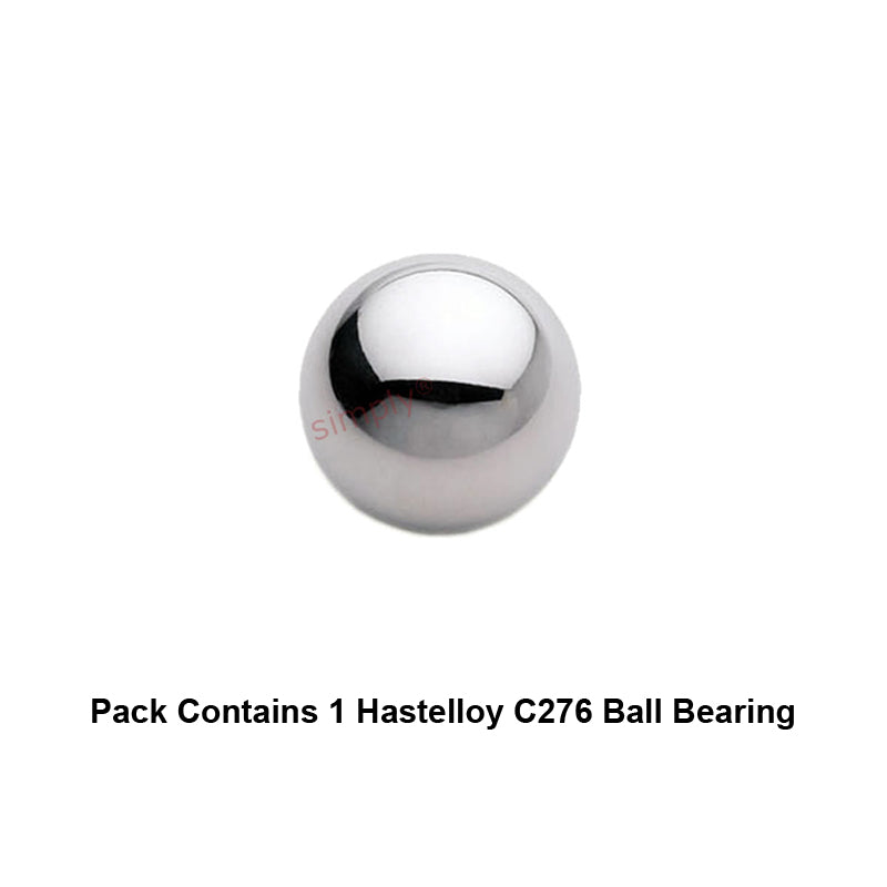 8mm Diameter Hastelloy C276 Ball - Allow 1-2 Days