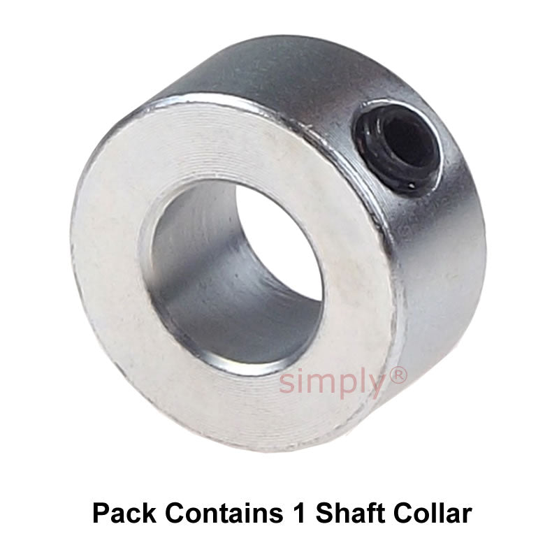 CABUI075Z Zinc Plated En8 Steel Shaft Collar 3/4x1-3/8x11/16 inch with Set Screw