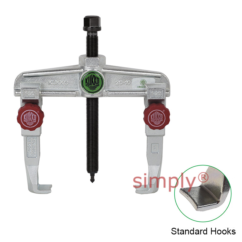 KUKKO Series 20-10+ Universal 2-Jaw Puller with Sliding Parallel Quick Adjusting Jaws 120mm