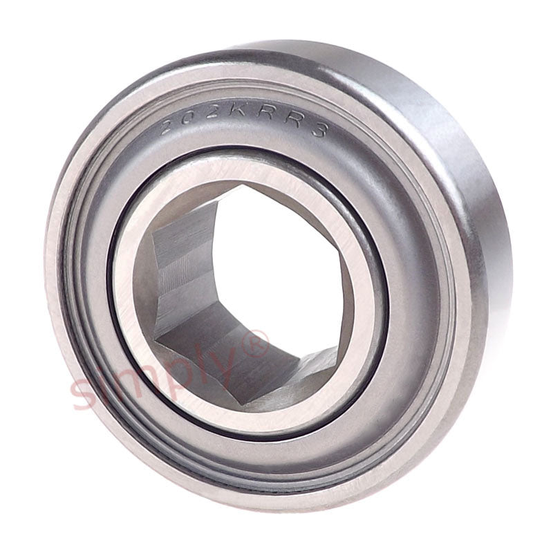 Major Branded 202KRR3 Soil Preparation/Harvesting Equipment Hex Bore Bearing 0.563x1.378x0.512 inch