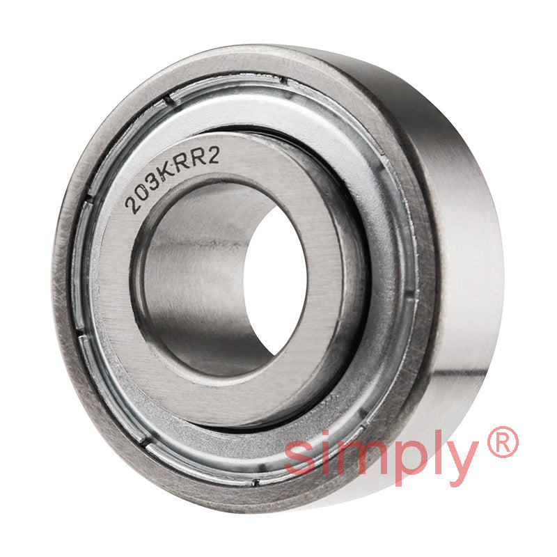 Budget 203KRR2 Single Row Deep Groove Ball Bearing with Extended Inner 0.64x1.5748x0.72 inch