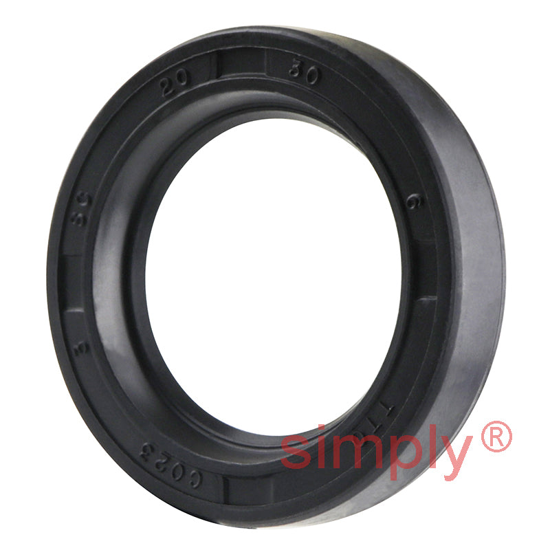 20x30x6mm Nitrile Rubber Single Lip Rotary Shaft Oil Seal with Garter Spring SC / R21