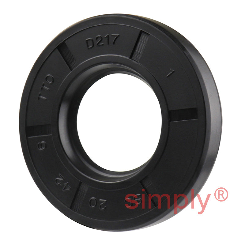 20x42x6mm Nitrile Rubber Single Lip Rotary Shaft Oil Seal with Garter Spring SC / R21