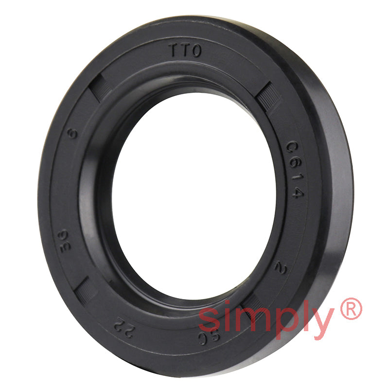 22x36x6mm Nitrile Rubber Single Lip Rotary Shaft Oil Seal with Garter Spring SC / R21
