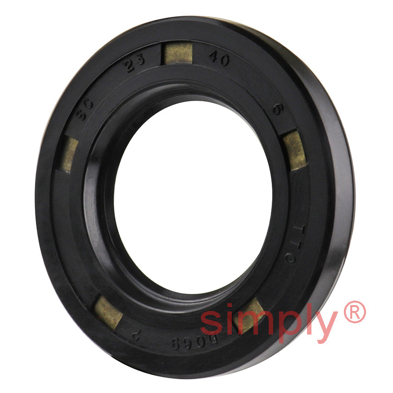 23x40x6mm Nitrile Rubber Single Lip Rotary Shaft Oil Seal with Garter Spring SC / R21