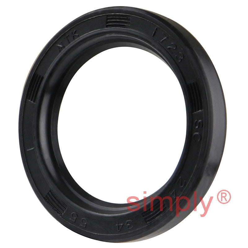 24x34x5.5mm Nitrile Rubber Single Lip Rotary Shaft Oil Seal with Garter Spring SC / R21