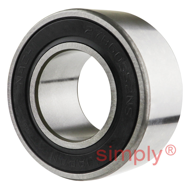 27BG05S22NS Major Branded Contact Rubber Sealed Double Row Deep Groove Ball Bearing 27x52x23.8mm