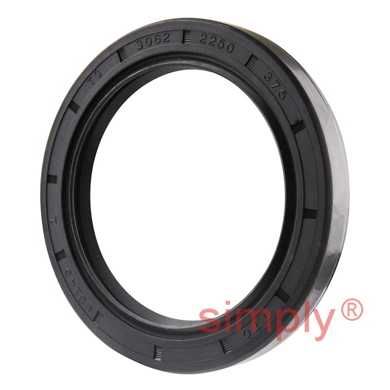 2.25x3.06x0.37 inch Nitrile Rubber Double Lip Rotary Shaft Oil Seal with Garter Spring R23 / TC Style