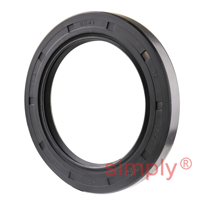 2.5x3.54x0.43 inch Nitrile Rubber Double Lip Rotary Shaft Oil Seal with Garter Spring R23 / TC Style