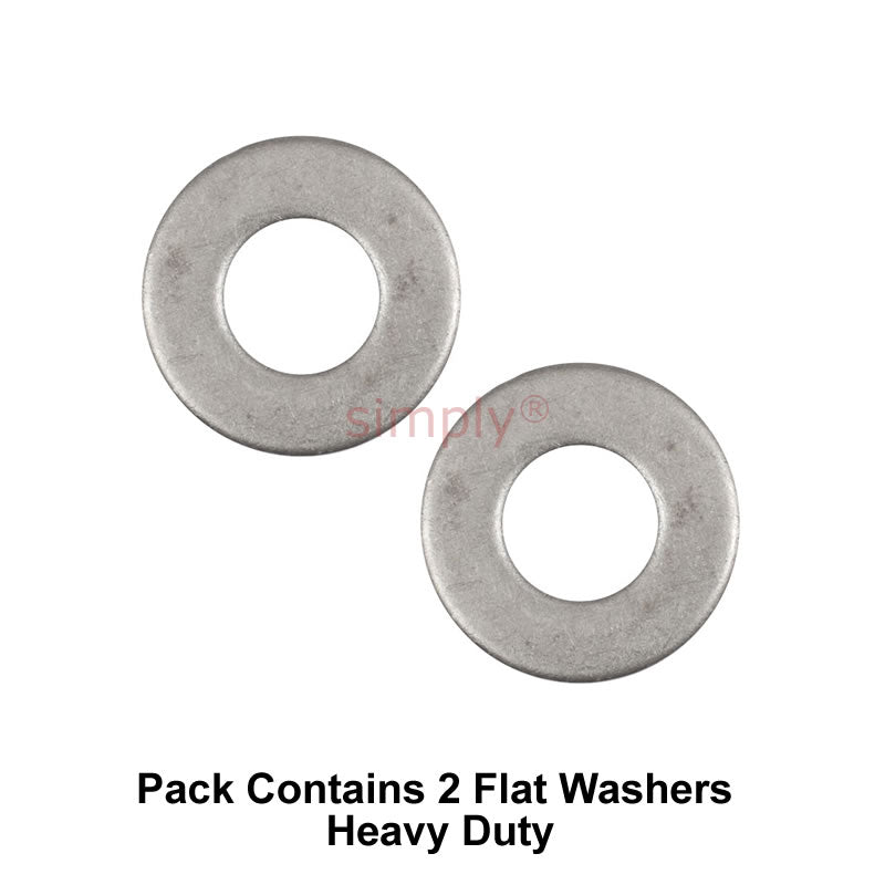 Bright Zinc Plated Heavy Duty Flat Washer 5x12x1mm