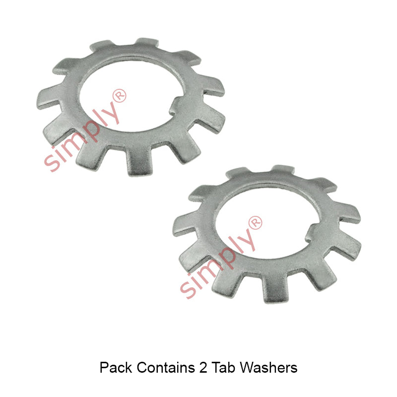 Pack of 2 - SSMB5 Stainless Steel Budget Locking Tab Washer 25mm bore