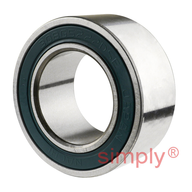 30BG05S2G2DS Major Branded Rubber Sealed Air Conditioner Double Row Deep Groove Ball Bearing 30x52x22mm