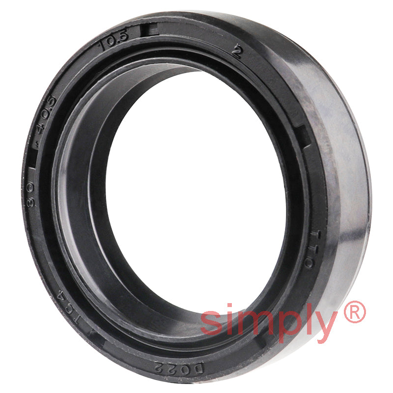 30x40.5x10.5TC4 Metric Fork and Damper Nitrile Rubber Oil Seal with Extra Internal Sealing Profile and Raised Outer Sealing Band on Outside Diameter