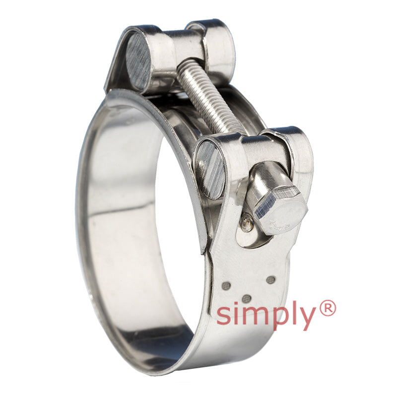 JSC239SS316 316 Stainless Steel (HNSS) Jubilee Superclamp Clip Adjustment Range 227mm-239mm Band Width 25mm