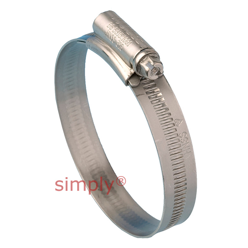 3SS316 316 Stainless Steel HNSS Original Jubilee Clip Adjustment Range 55mm-70mm Band Width 13mm
