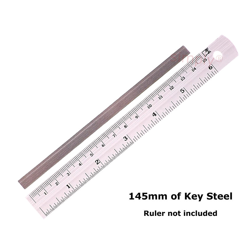 Bright Drawn Keysteel 16x10mm