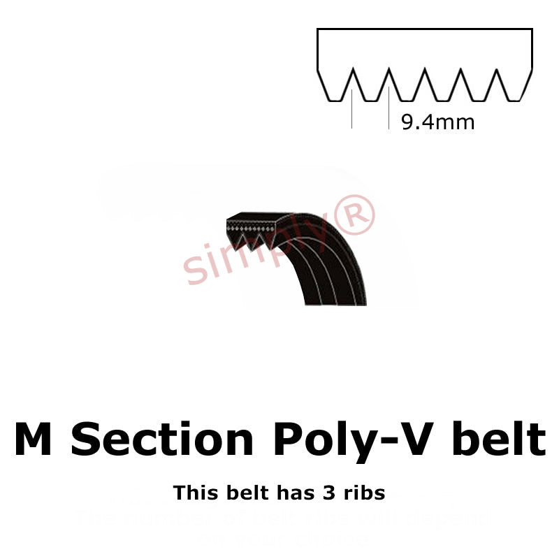 2515PM/990M Pix Poly V Multiple Ribbed Belt 2515mm/99 inch Length with 7 Ribs Allow 2-3 Days