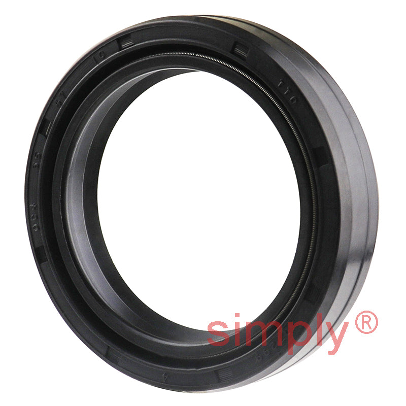 35x47x10DC4 Metric Fork and Damper Nitrile Rubber Oil Seal with 2 Opposite Facing Individually Sprung Sealing Lips and Raised Outer Sealing Band on Outside Diameter