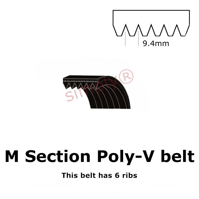 3010PM/1185M Pix Poly V Multiple Ribbed Belt 3010mm/118.5 inch Length with 24 Ribs Allow 2-3 Days