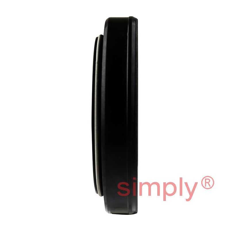 37x49x8DC4/10.SS Metric Fork and Damper Nitrile Rubber Oil Seal with 2 Opposite Facing Individually Sprung Sealing Lips and Raised Outer Sealing Band on Outside Diameter