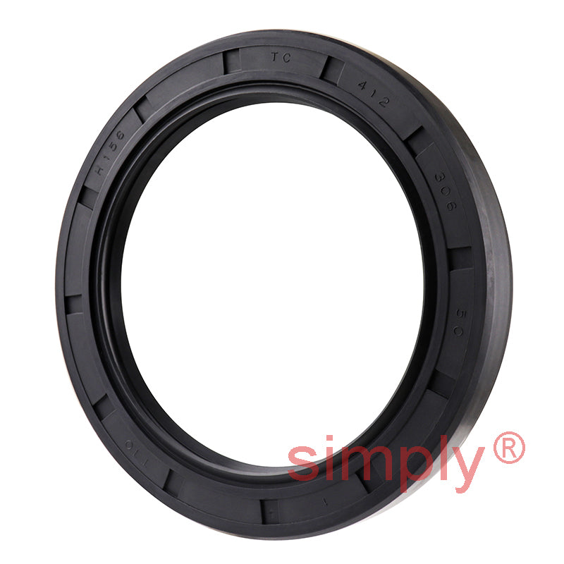 3.06x4.12x0.5 inch Nitrile Rubber Double Lip Rotary Shaft Oil Seal with Garter Spring R23 / TC Style