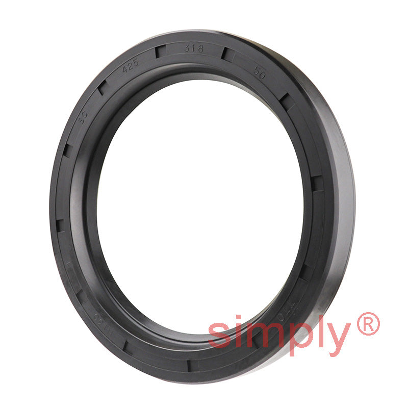 3.18x4.25x0.5 inch Nitrile Rubber Single Lip Rotary Shaft Oil Seal with Garter Spring R21 / SC
