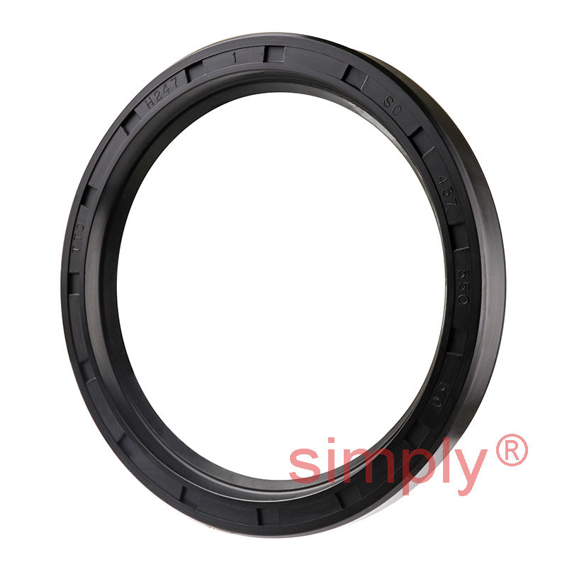 3.5x4.37x0.5 inch Nitrile Rubber Single Lip Rotary Shaft Oil Seal with Garter Spring R21 / SC