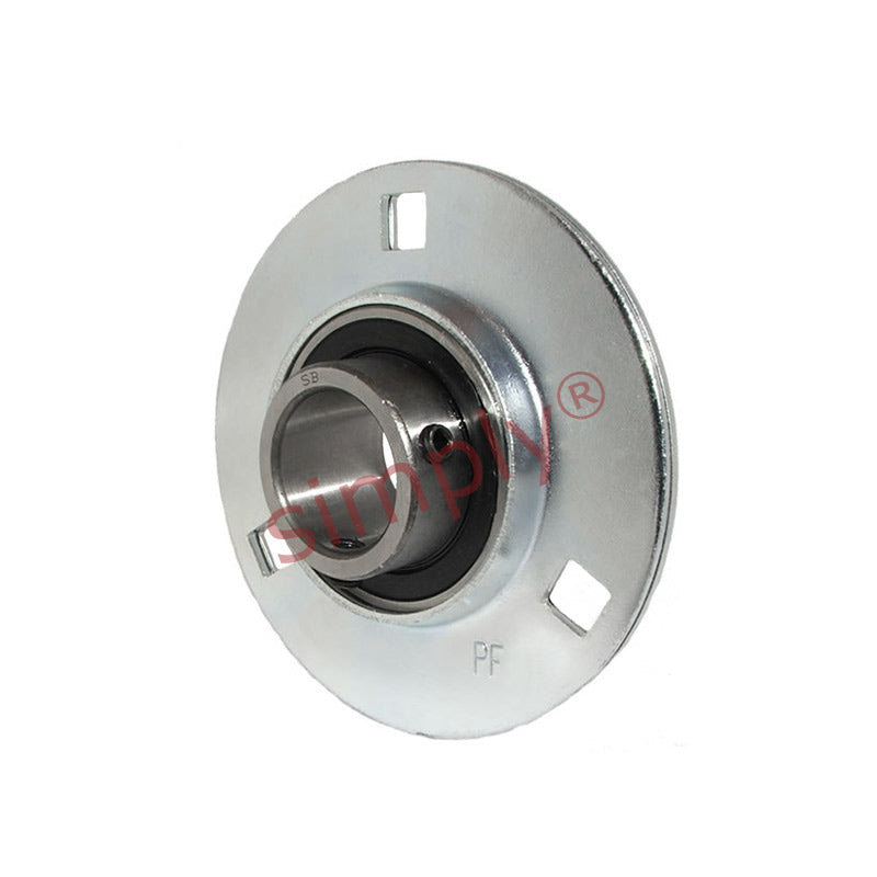 SBPF201  Round 3 Bolt Pressed Steel Bearing Housing with 12mm Insert