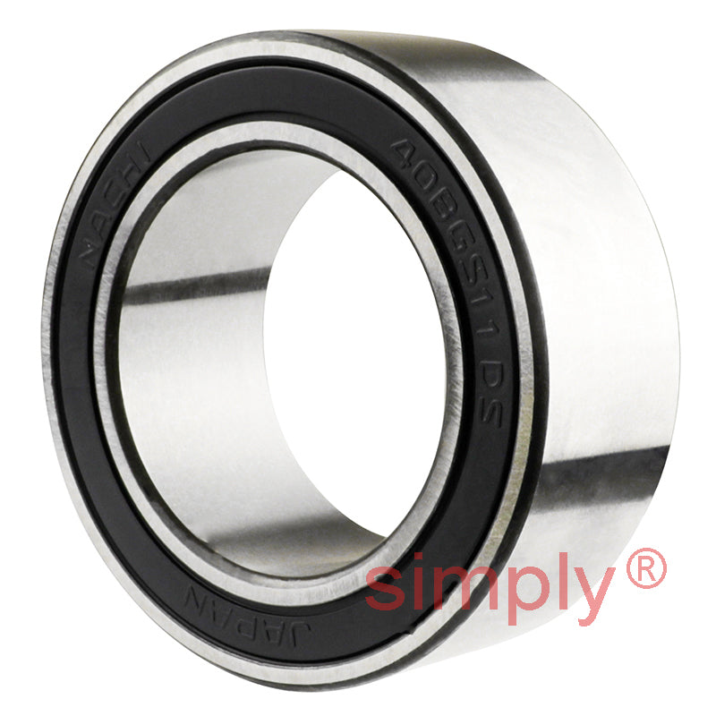 40BGS11G2DS Major Branded Rubber Sealed Air Conditioner Double Row Deep Groove Ball Bearing 40x62x24mm