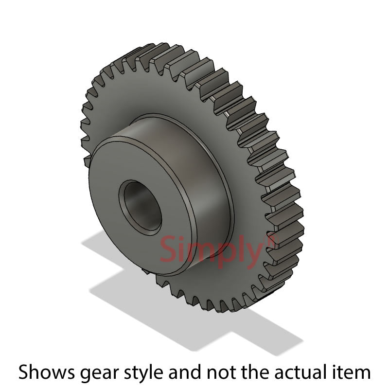 SS40DP/48B Imperial EN8 Steel Spur Gear 48 Tooth 40 DP Bored 0.25 inch (H8)