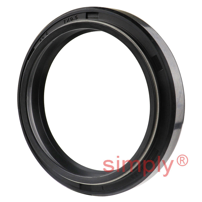 40x49.5x7DC4/9.5Y Metric Fork and Damper Nitrile Rubber Oil Seal with 2 Opposite Facing Individually Sprung Sealing Lips and Raised Outer Sealing Band on Outside Diameter